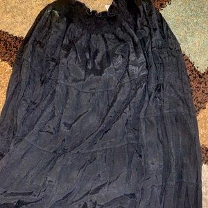 Black long skirt